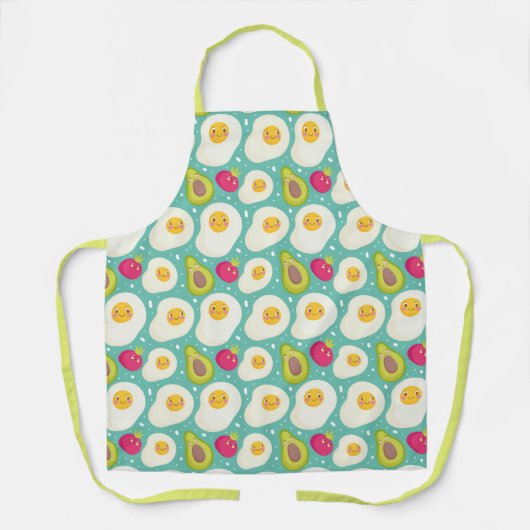 Egg Pattern Apron Schort (Voorkant)
