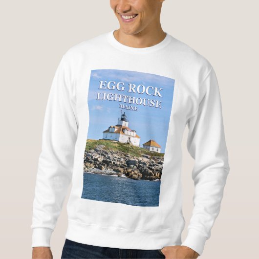 Egg Rock Lighthouse, Bar Harbour Maine Sweatshirt (Devant)