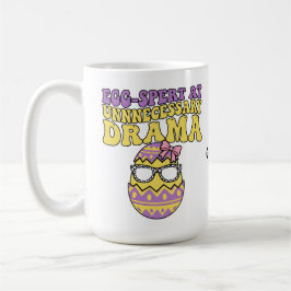 Egg-spert At Unnecessary Drama Funny Retro Easter  Koffiemok