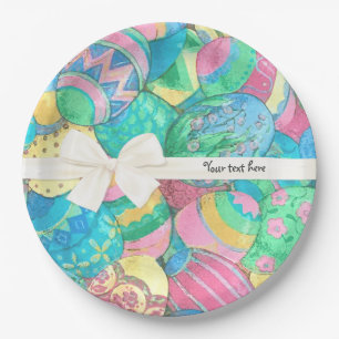 Egg-stavaganza Pastel Easter Eggs Papieren Bordje