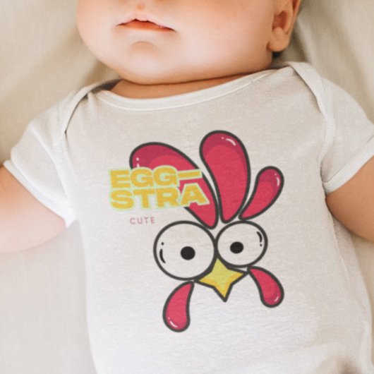 EGG-STRA Cute Rooster Romper