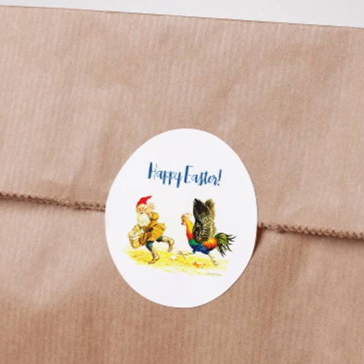 Egg Theif Grappig Jenny Nyström Pasen Ronde Sticker