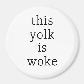 Egg Trending Funny Humor Deze dooier is wakker Magneet (Voorkant)