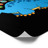 Eggasaurus Easter Egg Hunt Dinosaur Stegosaurus na Poster (Hoek)