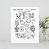 Eggbert Easter bunny and friends! Paper Sheet (Staand voorkant)