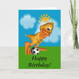 Eggbert The Duck Happy Birthday Card Kaart