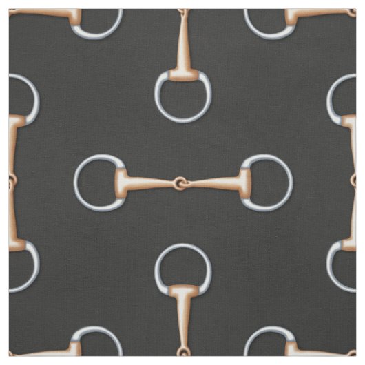 Eggbutt Snaffle Bit Equestrian (op grote schaal) Stof (Swatch)