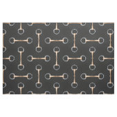 Eggbutt Snaffle Bit Equestrian (op grote schaal) Stof (Fat Quarter)