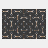 Eggbutt Snaffle Bits Equestrian Inpakpapier Vel (Voorkant)
