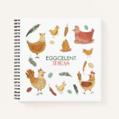 Eggcelent Ideas Funny Chickens Notitieboek (Voorkant)
