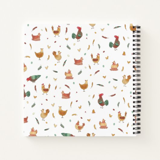 Eggcelent Ideas Funny Chickens Notitieboek (Achterkant)