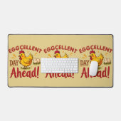 Eggcellent Day Ahead Funny Chicken Boerderij Bureaumat (Keyboard & Muis)