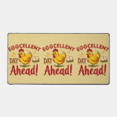 Eggcellent Day Ahead Funny Chicken Boerderij Bureaumat (Voorkant)