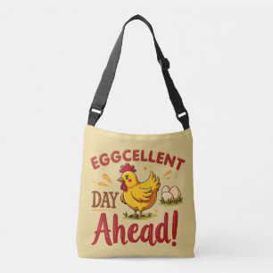 Eggcellent Day Ahead Funny Chicken Boerderij Crossbody Tas