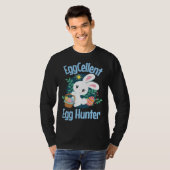 Eggcellent Egg Hunter Cute Easter Bunny Quote Sayi T-shirt (Voorkant volledig)