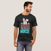Eggcellent Oncology Nurse Easter Bunny Ears Medica T-shirt (Voorkant volledig)