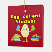 Eggcellent-student Keramisch Ornament (Links)