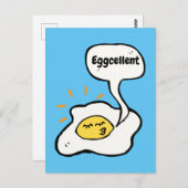 Eggcellent Sunny Side Up Briefkaart (Voorkant / Achterkant)