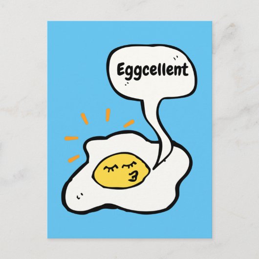 Eggcellent Sunny Side Up Briefkaart (Voorkant)