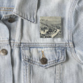 Eggers Vineyard, Fresno Vierkante Button 5,1 Cm (In situ)