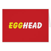 EGGHEAD GREETING CARTES (Devant horizontal)