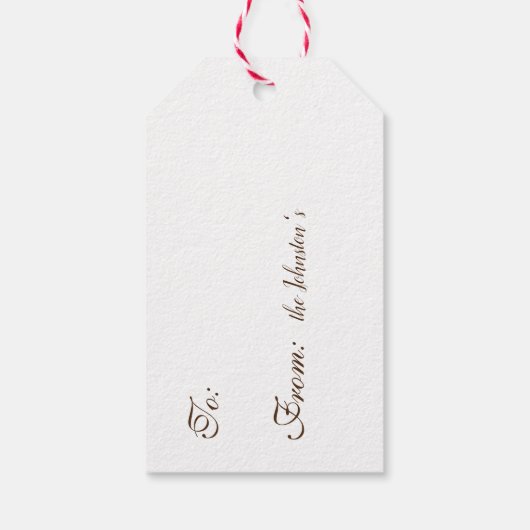 Eggnog Cadeaulabel (Achterkant)