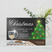 Eggnog en Cookies Kerst Uitnodigingen (Staand voorkant)