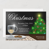 Eggnog et cookies Invitations de Noël (Devant / Derrière)