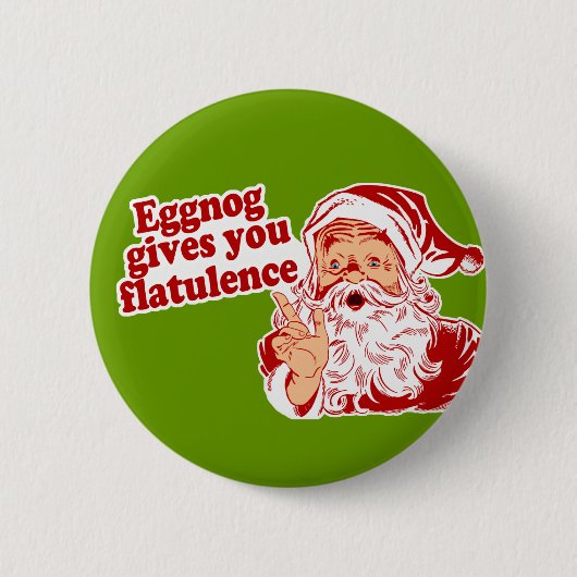 Eggnog geeft je flauwte ronde button 5,7 cm (Voorkant)