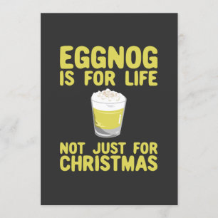 Eggnog is niet alleen voor kerstmis maar voor het kaart