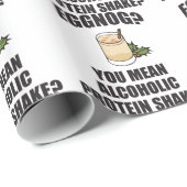 Eggnog Je bedoelt Alcoholische Kerst Wrapping Papi Cadeaupapier (Rol Hoek)
