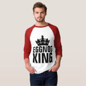 EGGNOG KING, T-shirts de Noël pour hommes amusants (Devant entier)