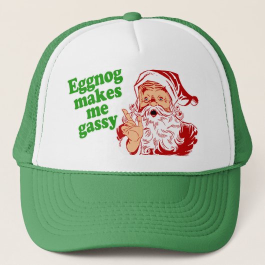 Eggnog Makes Santa Fart Trucker Pet (Voorkant)