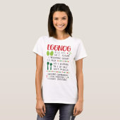 Eggnog Recipe T-shirt (Voorkant volledig)