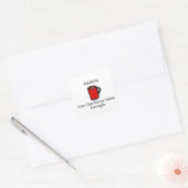 Eggnog Vierkante Sticker (Envelop)