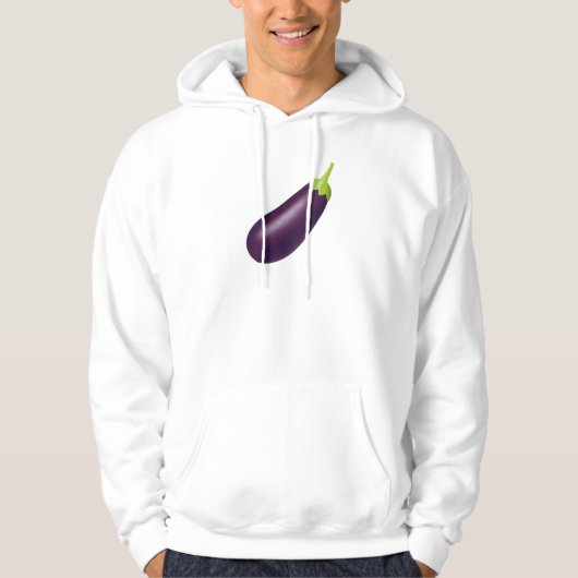 Eggplant Emoji Hoodie (Voorkant)