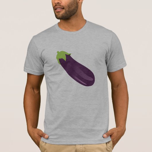Eggplant Emoji Style T-shirt (Voorkant)
