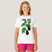 Eggplant Girls T-Shirt (Devant entier)