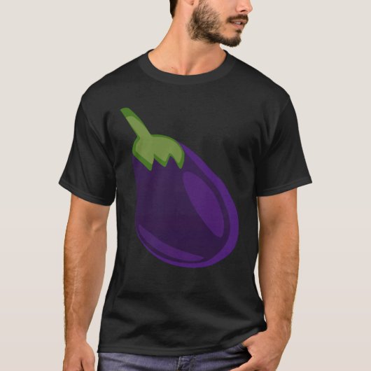 Eggplant Is Life Fun Graphic Vegetable 1 T-shirt (Voorkant)