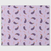 eggplant kermas cadeaupapier (Vlak)