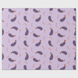 eggplant kermas cadeaupapier
