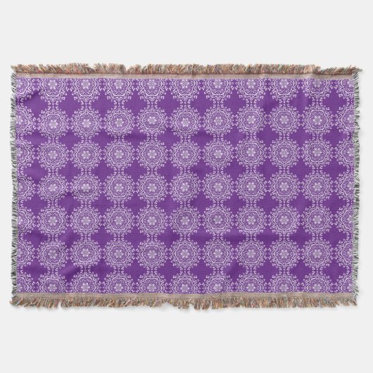 Eggplant Mandala Deken (Voorkant)