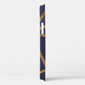 Eggplant Paars Gold Bronze Geometrische Gramopname Case-Mate iPhone Case (Achterkant / Rechts)