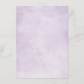 Eggplant Paars Plum Ivory White Floral Wedding En Informatiekaartje (Achterkant)