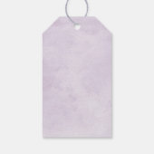 Eggplant Paars Plum Ivory White Weduwschap Welkom Cadeaulabel (Achterkant)