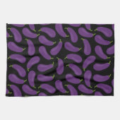Eggplant Pattern Kitchen Towel Theedoek (Horizontaal)