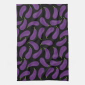 Eggplant Pattern Kitchen Towel Theedoek (Verticaal)