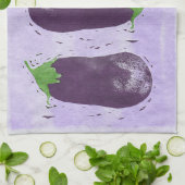 Eggplanten Theedoek (Gevouwen)