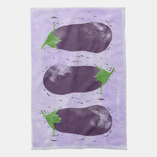 Eggplanten Theedoek (Verticaal)