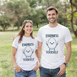 Eggpress Yourself Easter T-shirt – Schattige Kawai
